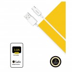 Cáp PISEN-Mr White Type-C USB-A 1m 3A, trắng  - Global