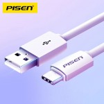 Cáp PISEN-Mr White Type-C USB-A 1m 3A, trắng  - Global