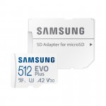 Thẻ nhớ MicroSD Samsung EVO PLUS 512GB Class10, U3, V30, A2 - Kèm Adapter (130 MB/s)