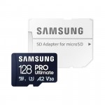 Thẻ nhớ MicroSD Samsung PRO Ultimate - 128GB Class3, U3, V30, A2 - Kèm Reader