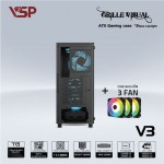 Vỏ Case VSP GAMING V3 - ĐEN (ATX/Mid Tower) (