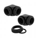 Fitting CORSAIR Hydro X Series 90° Rotary Adapter Twin Pack — Black