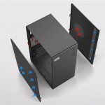 Vỏ Case máy tính HACOM BUSINESS V3 - Đen (mATX/Mid Tower/USB 3.0)