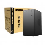 Vỏ Case máy tính HACOM BUSINESS V3 - Đen (mATX/Mid Tower/USB 3.0)
