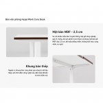 Mặt bàn gỗ MDF 1m2 HyperWork Core Desk HPW-TT03-BLK Đen (Chưa bao gồm khung bàn)