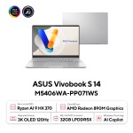 Laptop Asus VivoBook M5406WA-PP071WS (R9 AI9HX/32GB RAM/1TB SSD/14 3K Oled/Win11/Bạc)