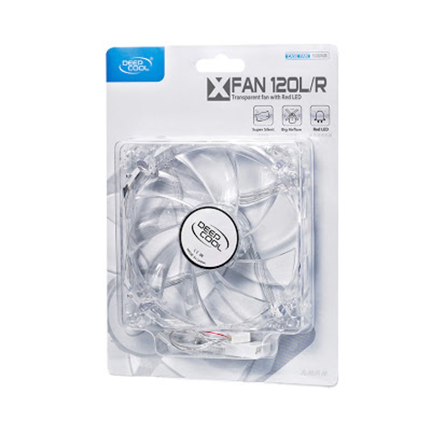 Fan Case DeepCool XFAN 120U L/R Led Red (1300rpm) - Hình 3