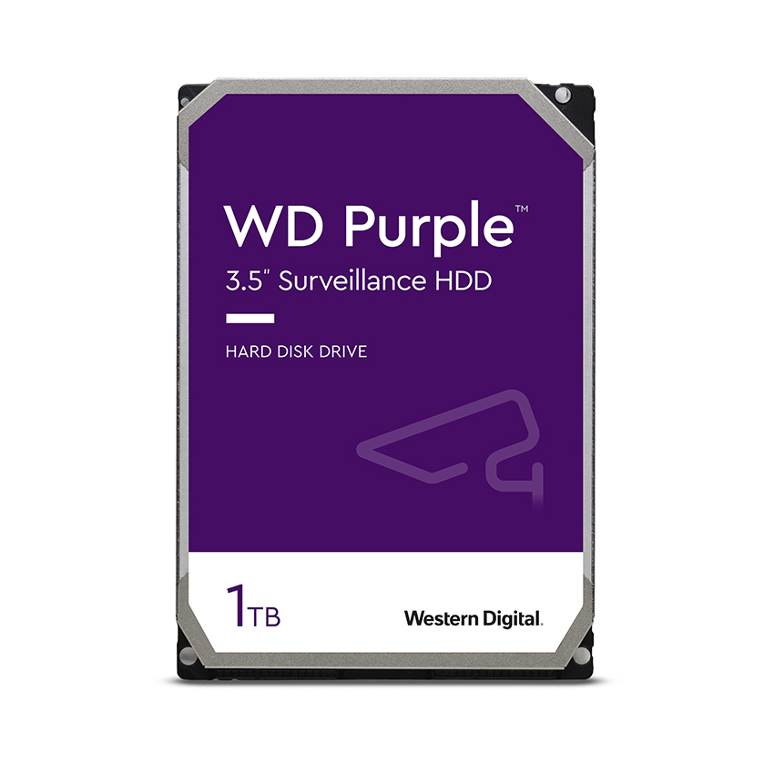 Ổ cứng HDD WD Purple 1TB 3.5 inch, 5400RPM, SATA, 64MB Cache (WD10PURZ)
