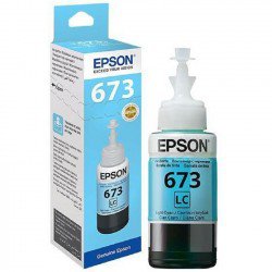 Mực in Epson 673 (Màu xanh sáng) (C13T673500) - dùng cho Máy in màu Epson L805, L850, L1800