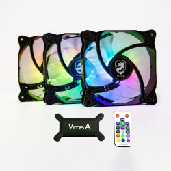 Fan Case Vitra Rainbow RGB ( 3 Fan Pack / Kèm điều khiển)