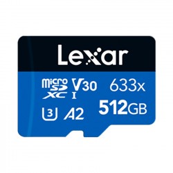 Thẻ nhớ LEXAR 512GB microSDXC U3, V30, A2 - LSDMI512BB633A - Có Adapter chuyển SD