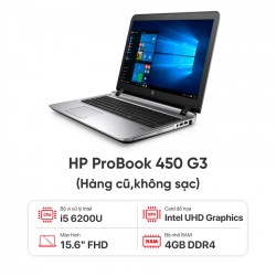 Laptop HP 450 G3 i5 6200U/4GB RAM/128GB SSD /15" FHD/Không sạc-Hàng cũ đẹp 95%