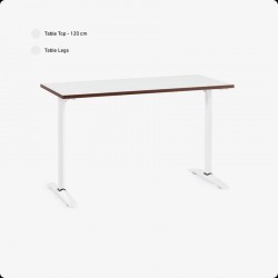 Mặt bàn gỗ MDF 1m4 HyperWork Core Desk HPW-TT02-WHT Trắng (Chưa bao gồm khung bàn)