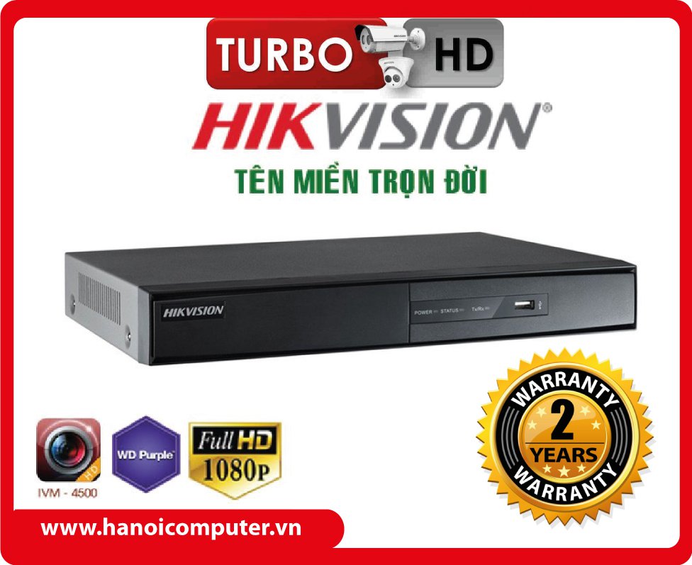 Đầu ghi 4 kênh TVI Hikvision DS-8104HQHI-F8/N