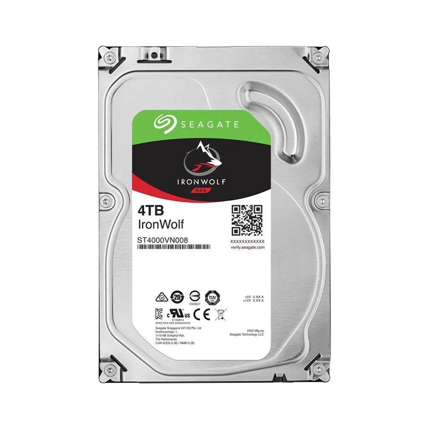 Ổ cứng HDD Seagate IronWolf 4TB 3.5 inch, 5900RPM, SATA, 64MB Cache (ST4000VN008)