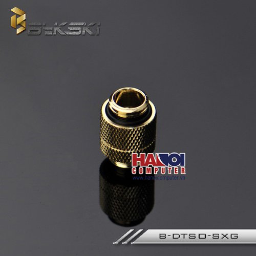 Fitting Bykski Male-Male Rotary Luxury Gold.  