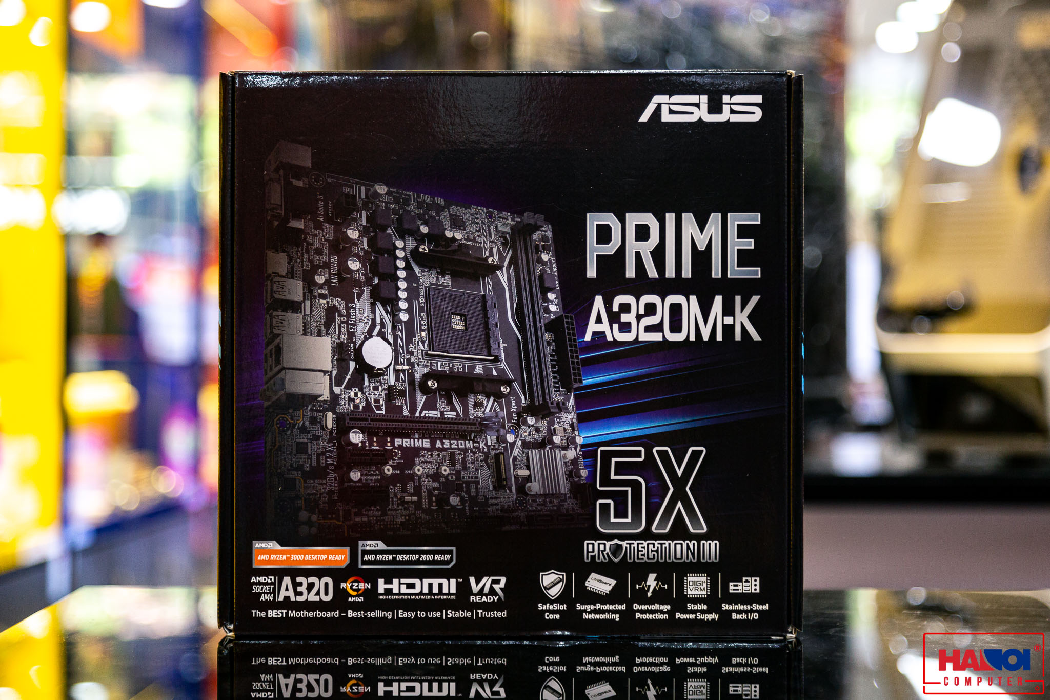 Mainboard ASUS PRIME A320M-K (AMD A320, Socket AM4, ATX, 2 khe RAM DDR4)
