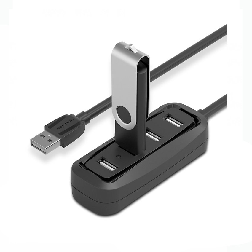 Bộ Chia USB Vention VAS-J43-B100 1m Từ 1 Ra 4 Cổng USB  2.0