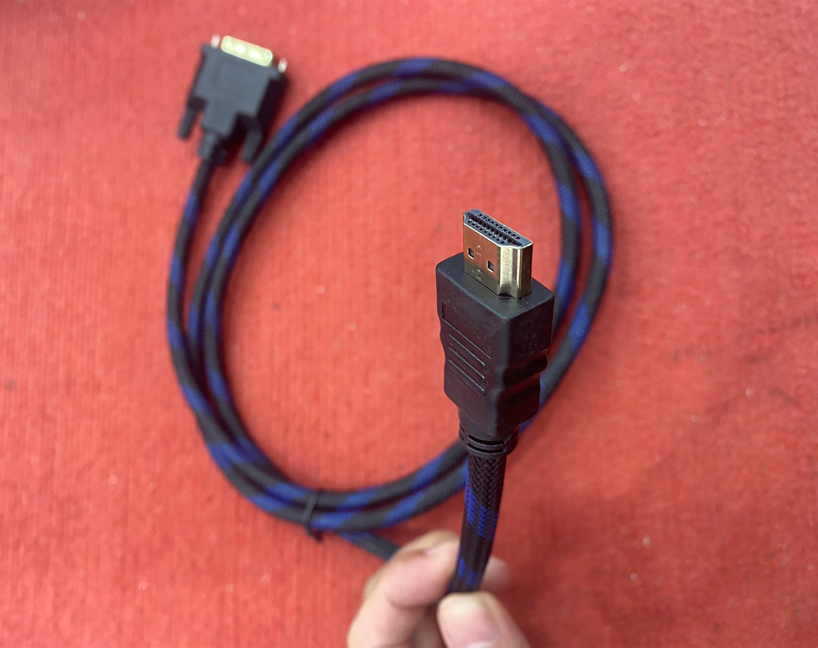 Cáp chuyển đổi HDMI To DVI 1.5m (Dây lưới)