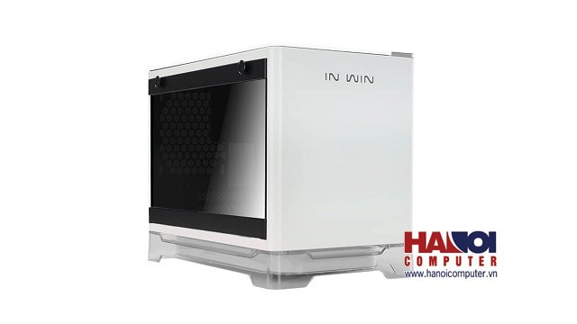 Vỏ Case InWin A1 White Qi Charger - Full Side Tempered Glass Mini-ITX Tower Trắng - Hình 2