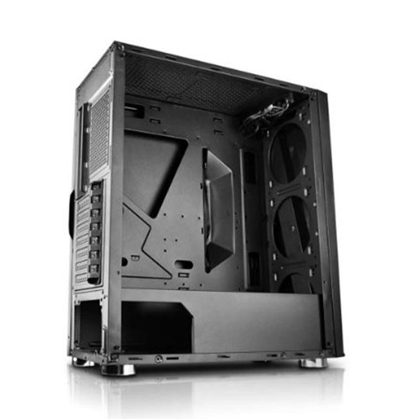 Vỏ Case Vitra Nefertiti X9 3Ring RGB  (Mid Tower/Màu Đen) - Hình 2