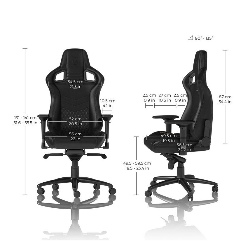 Ghế Gamer Noblechairs EPIC Limited Real Leather Black (Ultimate Chair Germany)