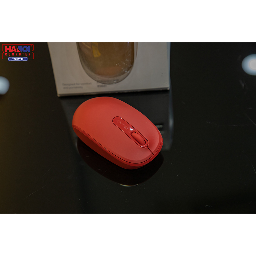 Chuột không dây Microsoft 1850 Wireless (màu đỏ) - U7Z-00035