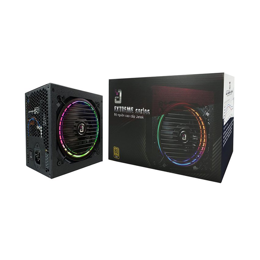 Nguồn Jetek E650 650W (Màu Đen/Led RGB ) - Hình 4