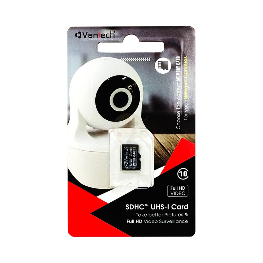 Thẻ Nhớ Vantech 64GB MicroSD Class 10