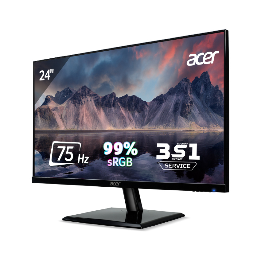 acer ek241y 23.8 inch 75hz ips fhd led monitor