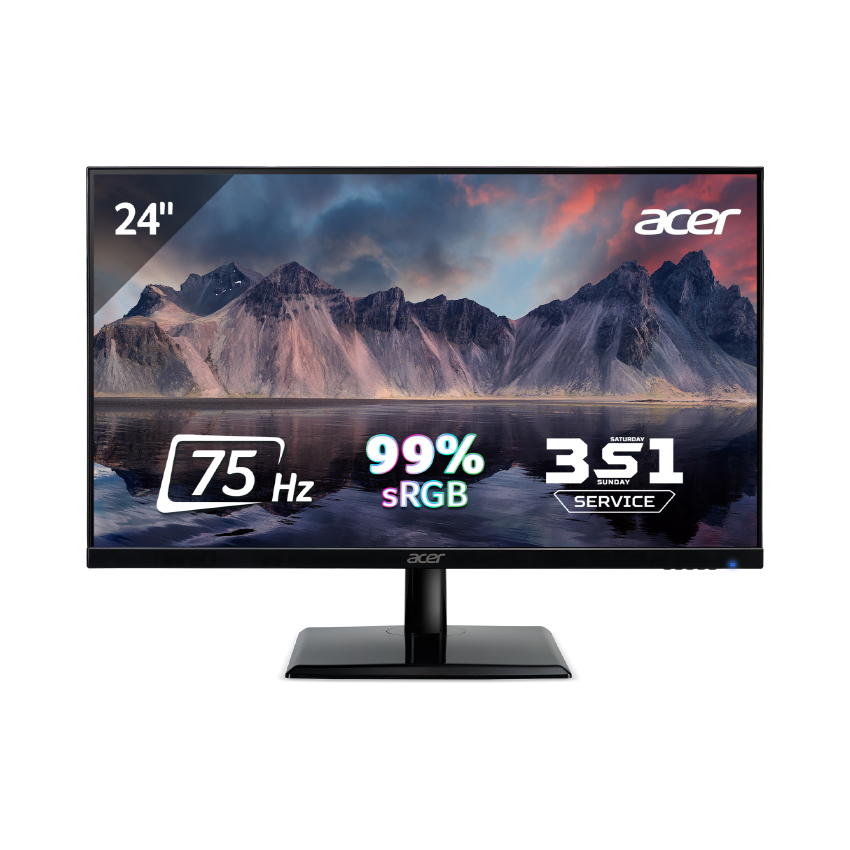 acer ek241y fhd 75hz ips 23.8 in monitor