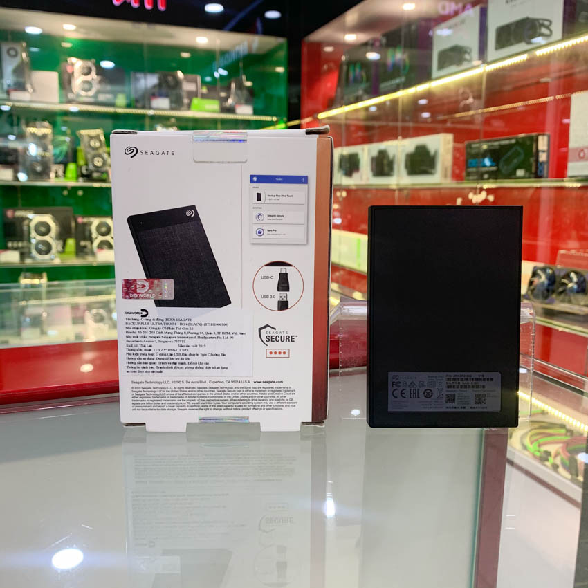 Ổ Cứng Di Động 2TB 2.5 inch Seagate Backup Plus Ultra Touch đen STHH2000300