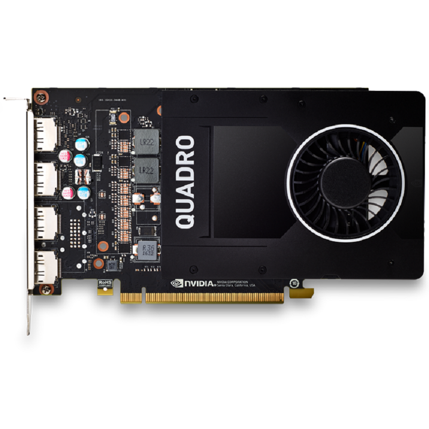Card màn hình Nvidia Quadro P2200 (5GB GDDR5, 160 bit, 4 DP) (