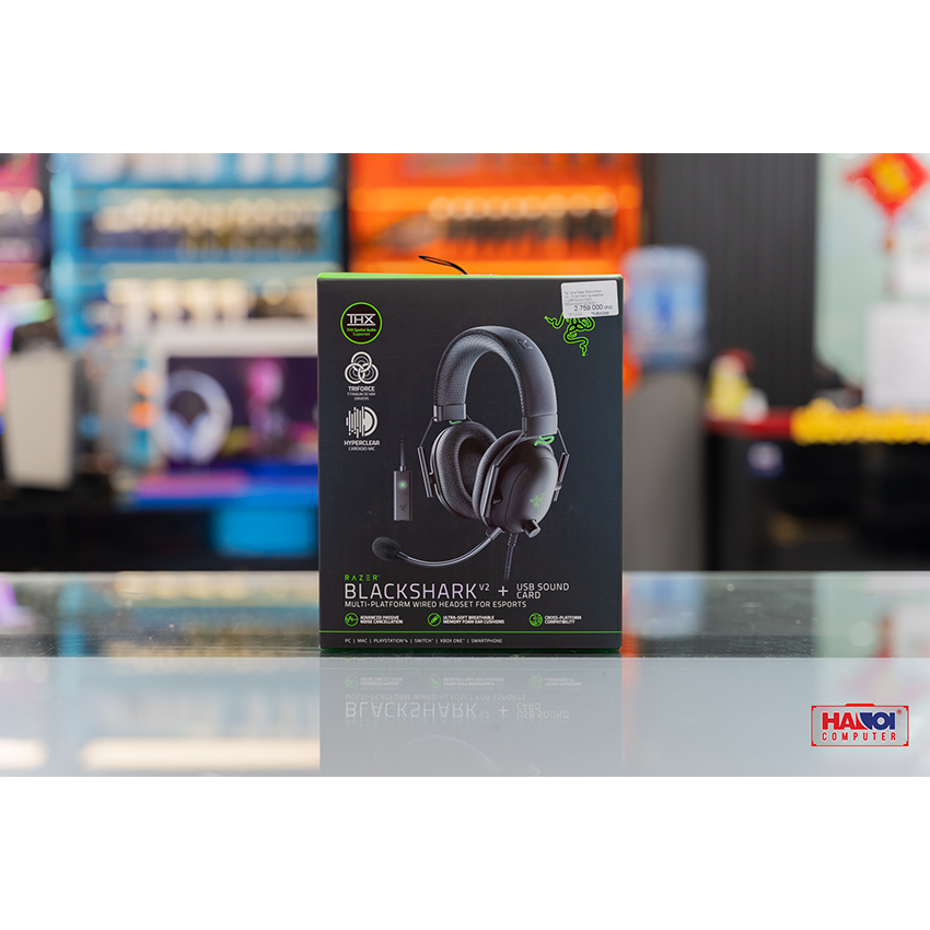 Tai nghe Razer BlackShark V2 - Wired Gaming Headset + USB Sound Card - RZ04-03230100-R3M1