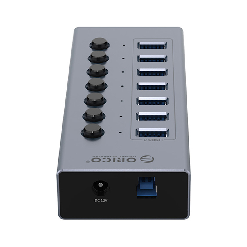 Bộ Chia USB Orico BT2U3-7AB-GY (Từ 1 Ra 7 Cổng USB 3.0 Vỏ nhôm)