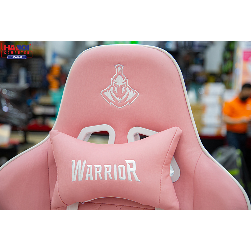Ghế Gamer Warrior Raider Series White/Pink (WGC206) 