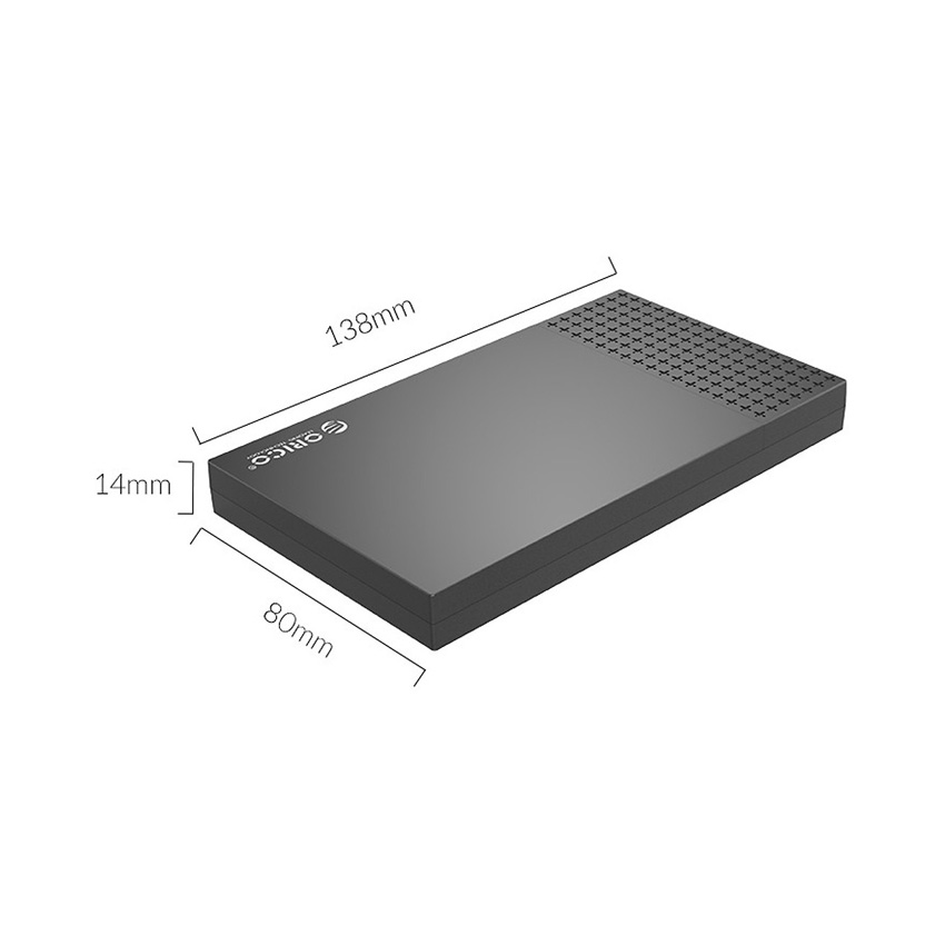 Hộp ổ cứng 2.5 inch Orico 2526C3-BK SATA 3 USB3.1 Gen2 Type-C