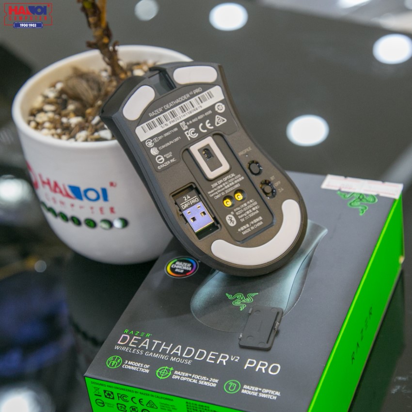 Chuột không dây Razer DeathAdder V2 Pro (RZ01-03350100-R3A1) (USB/RGB/Black)