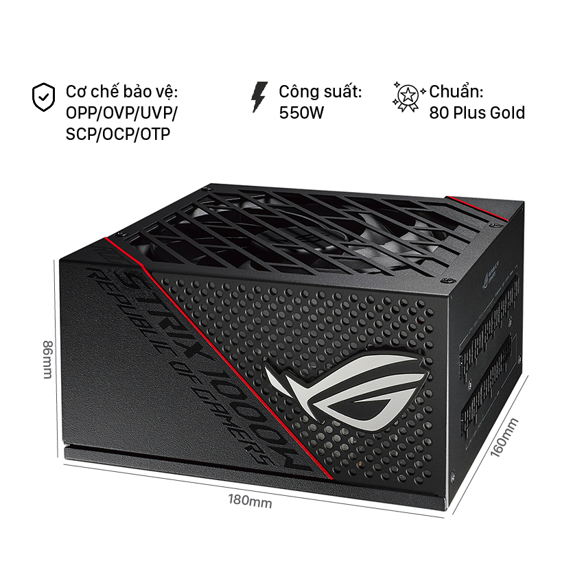 Nguồn Máy Tính ASUS ROG STRIX 1000W GOLD - 1000W Cao Cấp