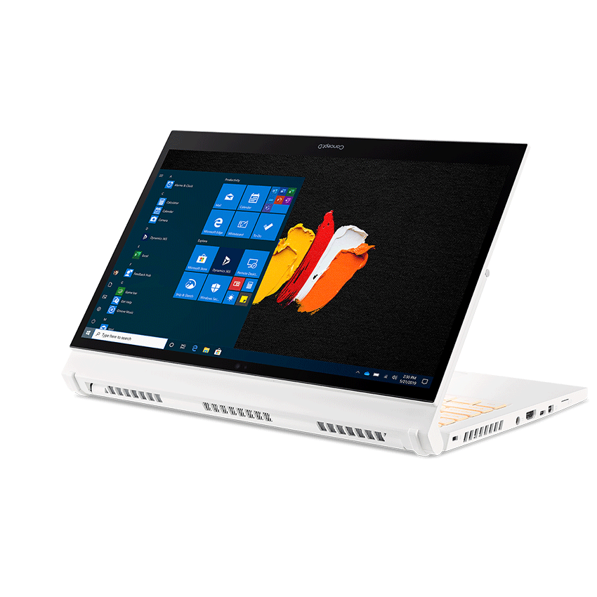 Laptop Đồ họa ConceptD 3 Ezel Pro CC314-72P-75EG (NX.C5KSV.001 ) (i7 10750H/16GB RAM/1TB SSD/Quadro™ T1000/14 inch FHD Touch/Bút/Win10 Pro/Trắng)