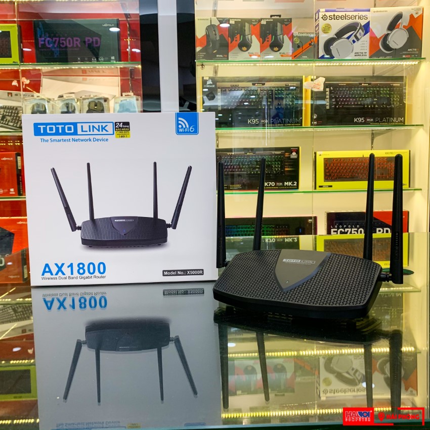 Bộ phát wifi 6 Totolink X5000R Chuẩn AX1800