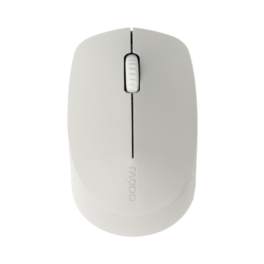 Chuột không dây Rapoo M100 Silent màu Xám trắng (USB/Bluetooth)