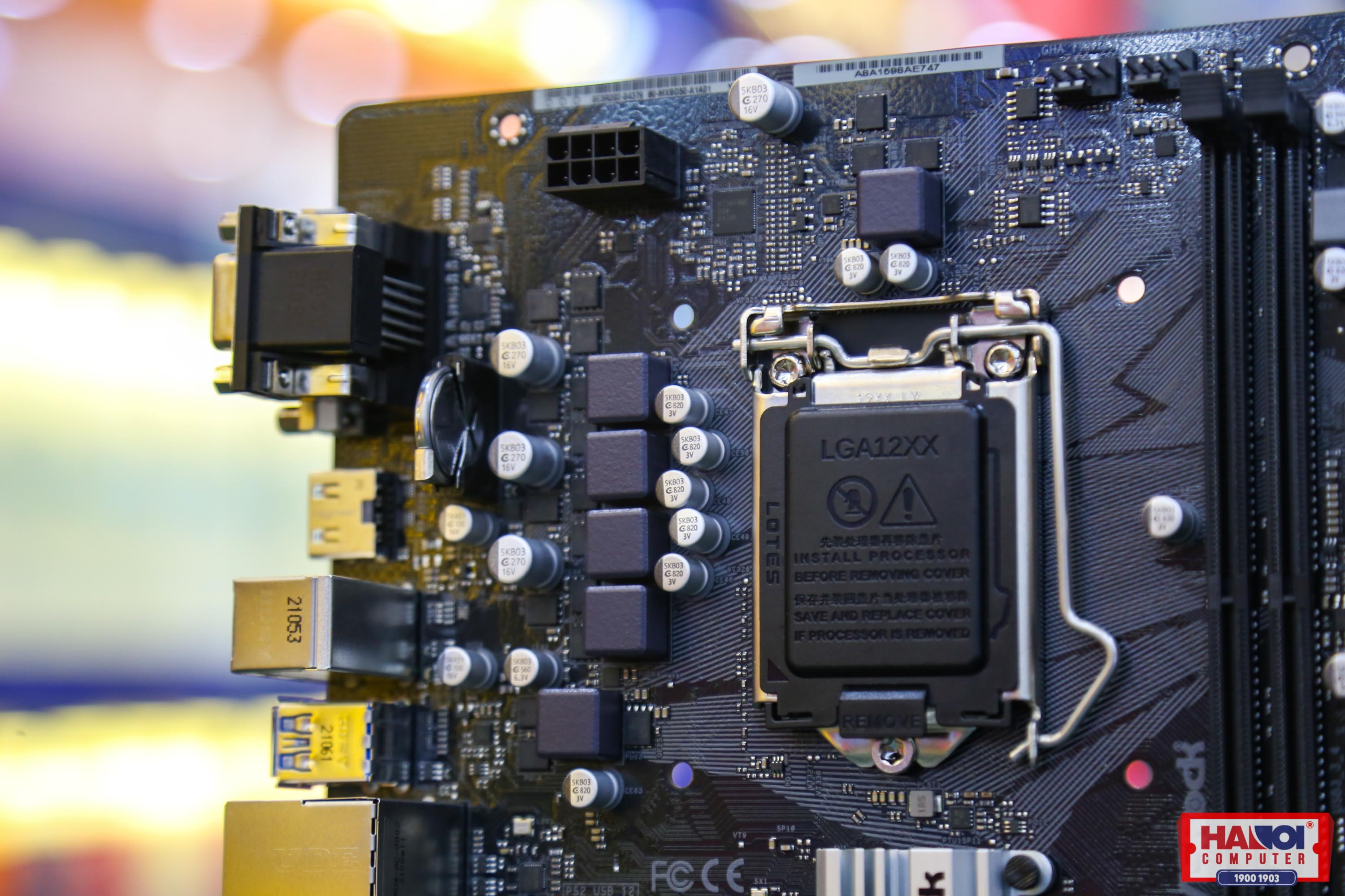 Mainboard ASROCK H470M-HDV (Intel H470, Socket 1200, m-ATX, 2 khe Ram DDR4)