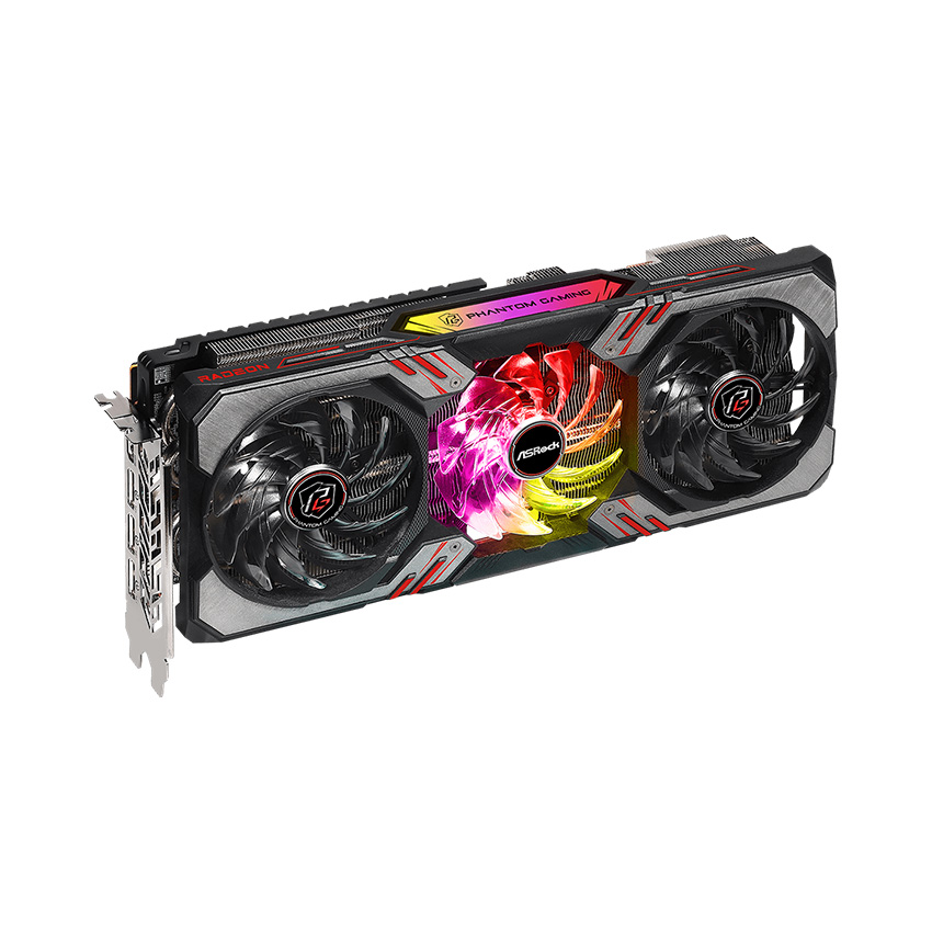 Card màn hình Asrock RX 6800 Phantom Gaming D-16GO (12GB GDDR6, 256-bit, DVI+HDMI, 1x8-pin, 1x6-pin) - Hình 3