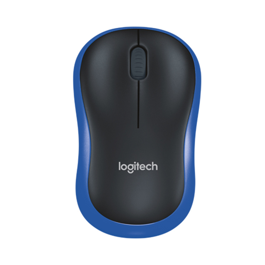 Chuột không dây Logitech M185 xanh đen (USB)