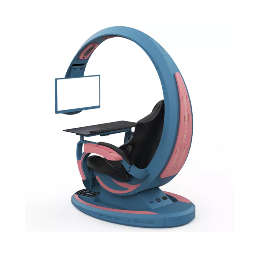 GHẾ CHƠI GAME GIẢ LẬP INGREM ORIONX T7 BLUE-PINK - Hình 4