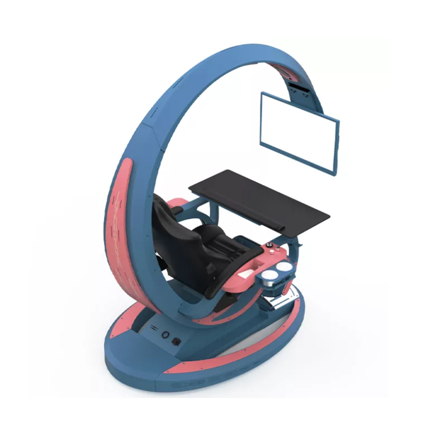 GHẾ CHƠI GAME GIẢ LẬP INGREM ORIONX T7 BLUE-PINK - Hình 3