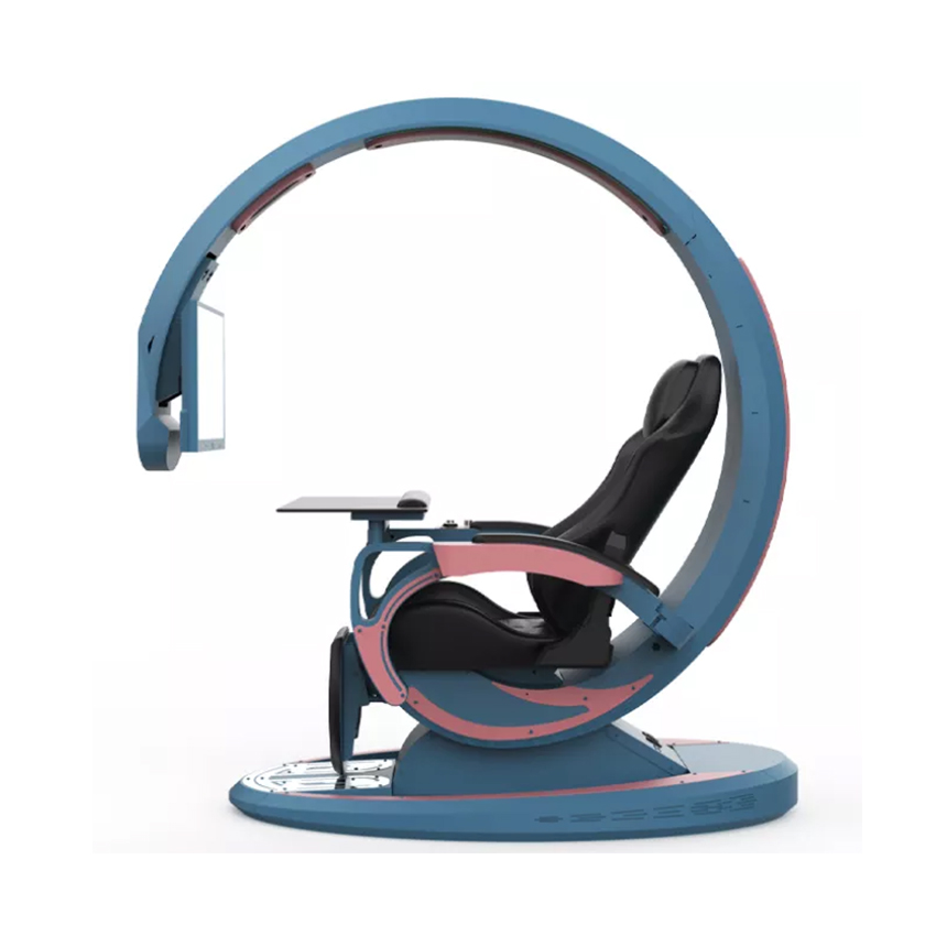 GHẾ CHƠI GAME GIẢ LẬP INGREM ORIONX T7 BLUE-PINK - Hình 5
