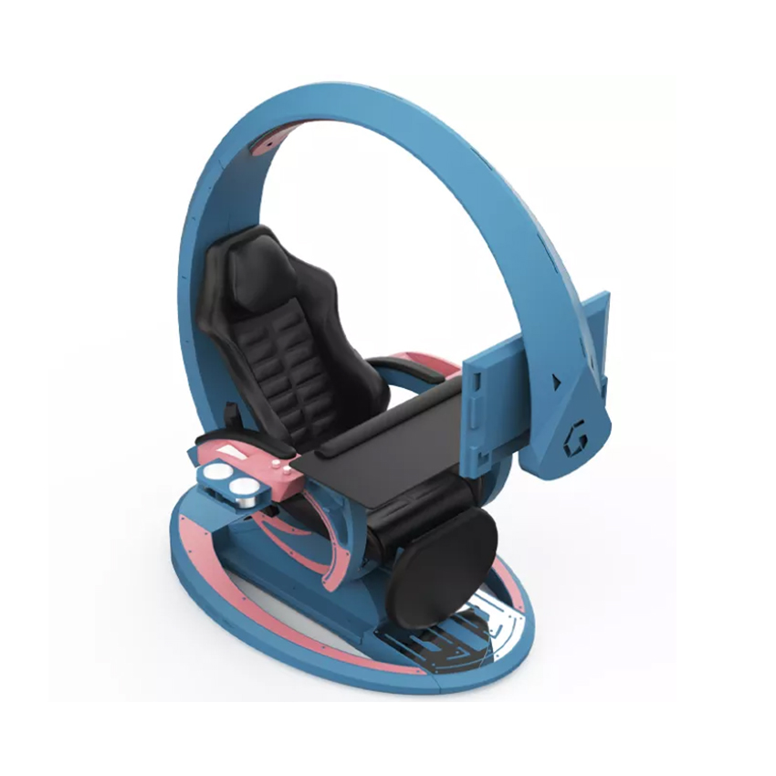 GHẾ CHƠI GAME GIẢ LẬP INGREM ORIONX T7 BLUE-PINK - Hình 2