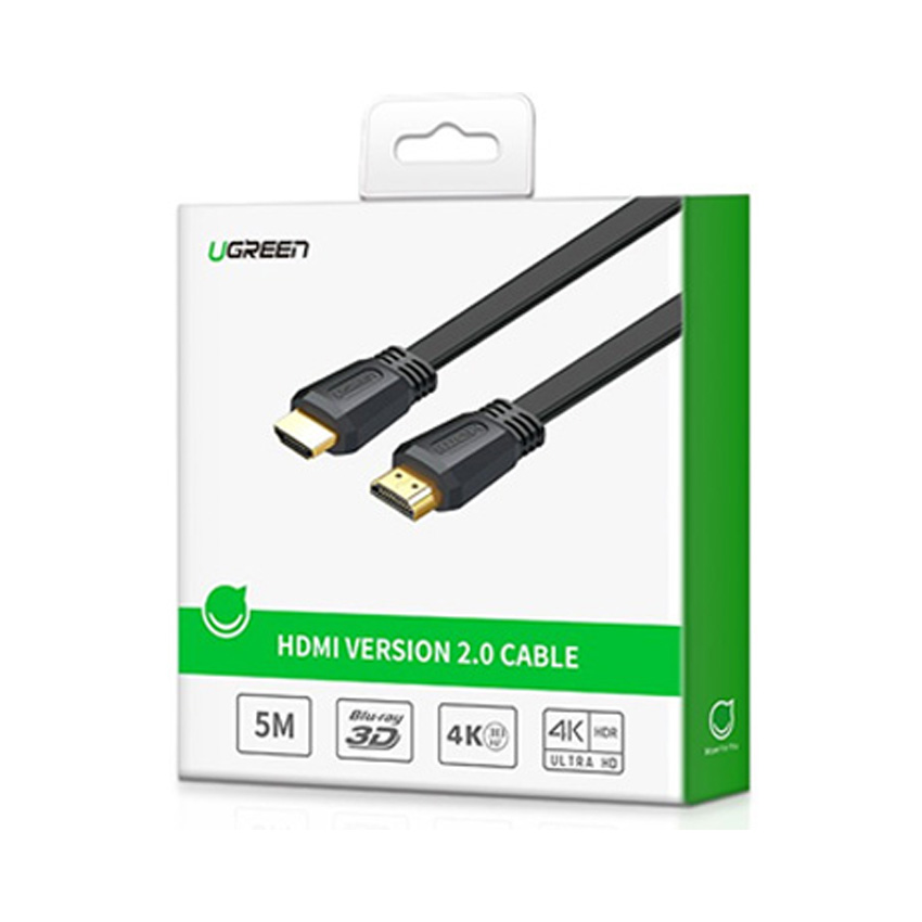 Cáp HDMI Ugreen 50820 3m dẹt chuẩn 2.0